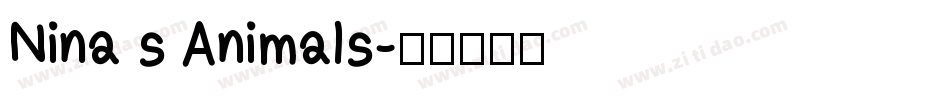 Nina s Animals字体转换